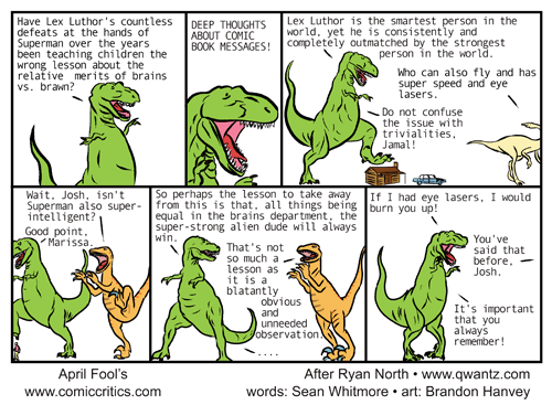 Dinosaur comic critics
